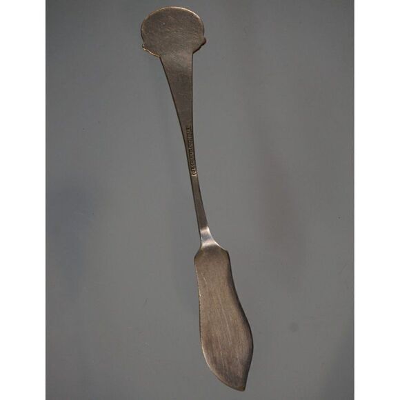 Vintage 1960s "Sale" Souvenir Butter Knife Pitcher EPNS AI Cheese Server - Picture 4 of 4